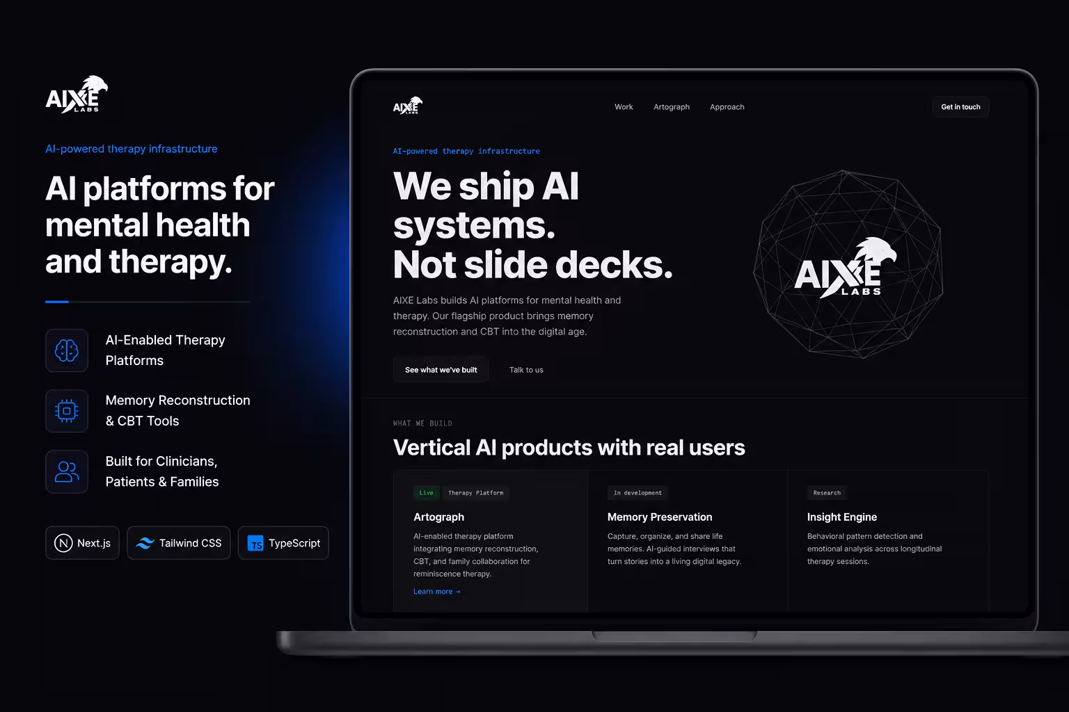 Cocaimo Project Showcase: AIXE Labs - Web Development / Performance