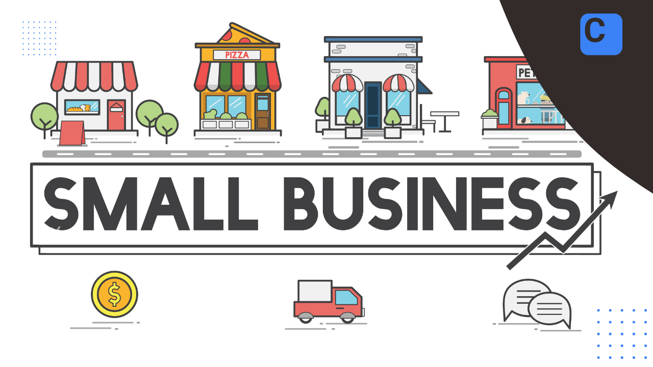 Small business website development illustration